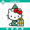 Cute Hello Kitty Christmas cut files in SVG, PNG, EPS, and DXF formats for crafting. Perfect for holiday projects.
