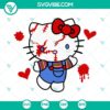 "Hello Kitty Chucky Halloween themed SVG, PNG, DXF, EPS files for crafts and digital projects"