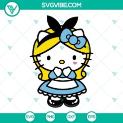 Hello Kitty Cinderella Disney Princess SVG images for crafts, t-shirts, and more. Cute and enchanting designs for Disney fans.