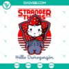 Hello Kitty Demogorgon and Stranger Things SVG and PNG files for digital crafting and fan art.