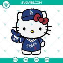 Hello Kitty Dodgers Svg bundle, Los Angeles Dodgers Svg, Dodgers 2