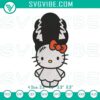 Hello Kitty Elizabeth Lavenza Frankenstein embroidery design with Halloween cat theme, perfect for spooky crafting projects.