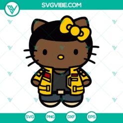 Hello Kitty Finn Star Wars SVG design for Cricut, featuring a cute mashup of Hello Kitty and Star Wars characters. EPS, PNG, DXF files available for download.