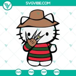 Hello Kitty Freddy Krueger SVG Images Bundle, Hello Kitty Horror 2