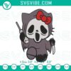 Hello Kitty Ghostface Halloween embroidery design with a horror-themed Sanrio touch in a pes file format for spooky crafting projects.