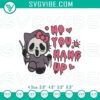 Hello Kitty Ghostface No You Hang Up Embroidery Designs, Halloween theme with spooky cute Hello Kitty. Ideal for Halloween crafts.