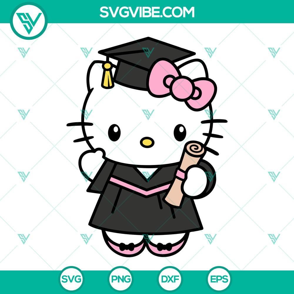 hello-kitty-graduation-svg-bundle-senior-class-svg-kitty-cat-school-svg-png-dxf-eps-8-mockup.jpg Hello Kitty graduation SVG file bundle with senior class images featuring a cute Kitty Cat. Perfect for crafting projects.