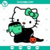 Hello Kitty Halloween SVG for Cricut with PNG, DXF, and EPS files, ideal for crafts during the Halloween season.