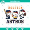 Hello Kitty Houston Astros baseball logo SVG design for download in PNG, DXF, and EPS formats.