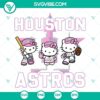 Hello Kitty Houston Astros Pink logo SVG PNG DXF EPS files, perfect for fans!