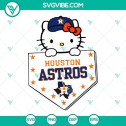 Hello Kitty Houston Astros SVG Download PNG DXF EPS Cut Files
