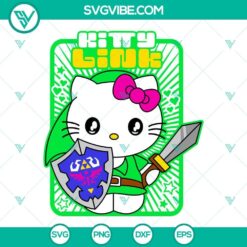 Hello Kitty Link Zelda SVG Image, Hello Kitty SVG Images PNG DXF EPS