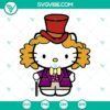 Hello Kitty Mad Hatter SVG design with Alice in Wonderland theme. Great for crafts and printing. Include PNG, DXF, EPS file formats.