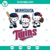 Hello Kitty Minnesota Twins baseball team logo SVG with PNG, DXF, and EPS downloadable files for crafts and projects.