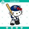 Hello Kitty New York Mets SVG download featuring Kitty in Mets attire, in PNG, DXF, EPS file formats. Great for fans!