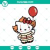 Hello Kitty Pennywise Halloween SVG File with PNG, DXF, and EPS cut files for crafting, featuring a unique crossover design.