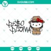 Hello Kitty Peso Pluma logo SVG file, ideal for craft projects and printing, including PNG, DXF, and EPS formats.