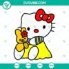 Hello Kitty Plane and Kitty White with Bear SVG designs, cute and unique Hello Kitty characters perfect for crafting projects.