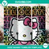 Hello Kitty rainbow design 20oz tumbler wrap PNG file, featuring colorful and vibrant Hello Kitty graphics for personalization.