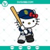 Hello Kitty San Diego Padres SVG file for download in PNG, DXF, and EPS formats. Cute Kitty Padres design with Hello Kitty elements.