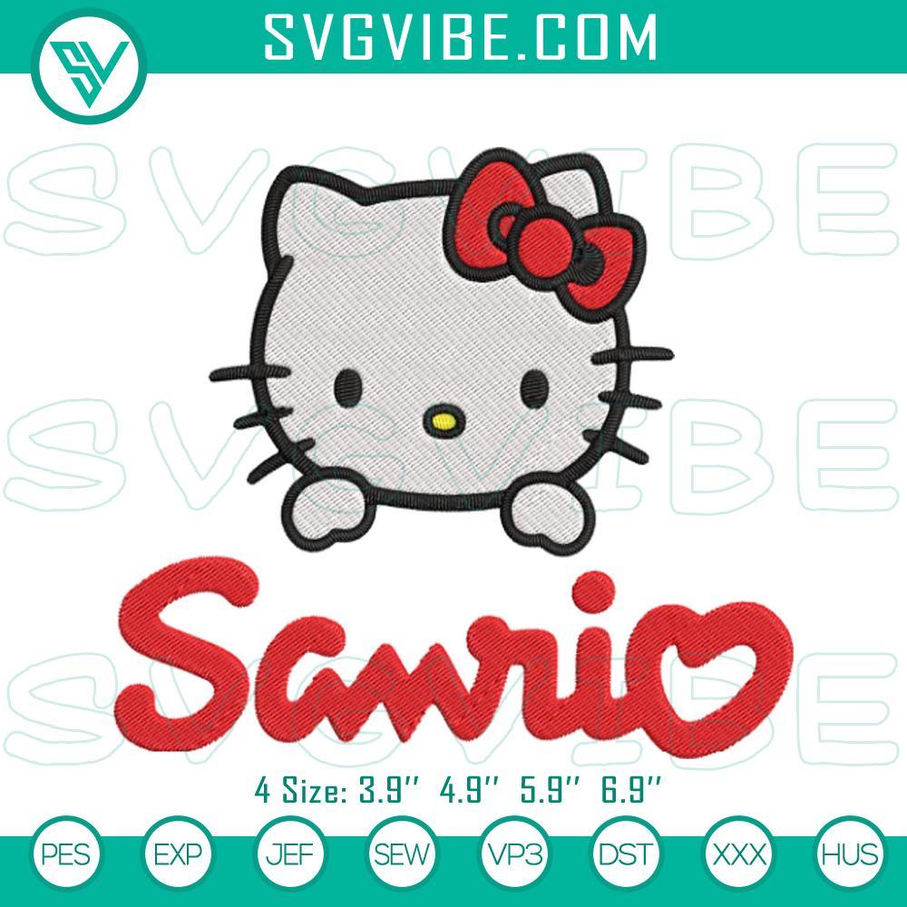 Hello Kitty Sanrio Embroidery Designs Hello Kitty Sanrio embroidery design, cute instant digital download in Pes format for crafting projects.