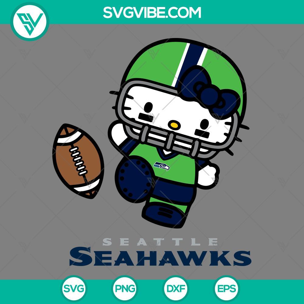 Hello Kitty Seattle Seahawks SVG PNG EPS DXF Files Hello Kitty Seattle Seahawks themed SVG, PNG, EPS, and DXF files for digital download. Perfect for Seahawks fans and Hello Kitty lovers.