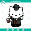 Hello Kitty Sherlock Holmes themed SVG files for digital crafting and design projects. Perfect for fans of Sherlock and Hello Kitty.