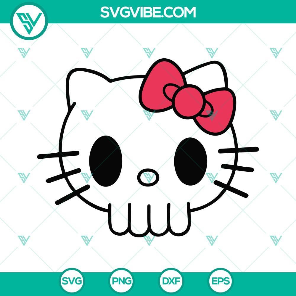 hello-kitty-skull-svg-cartoon-cat-skull-svg-hello-kitty-halloween-svg-png-dxf-eps-cricut-silhouette-7-mockup.jpg Hello Kitty skull SVG files with cartoon cat skull design featuring Hello Kitty character. Great for crafting projects.
