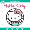 Kawaii Hello Kitty SVG design file with Sanrio's Kitty White, PNG and DXF formats. Cute cat character for crafts and digital projects.