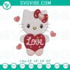 Hello Kitty Valentine embroidery file with sweet romantic love theme, perfect for Valentine's Day projects.