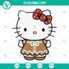 Hello Kitty The Ginger Man and Merry Christmas SVG files in PNG and DXF formats for download. Great for holiday crafts and decorations.