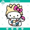 Hello Kitty Togepi SVG File featuring Pokemon design in PNG, DXF, and EPS formats for crafting projects.