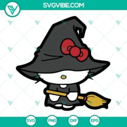 Hello Kitty Witch SVG Files, Hello Kitty Halloween SVG Download PNG DXF EPS