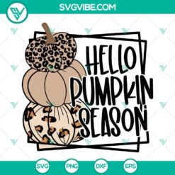 Leopard print pumpkin SVG designs for fall season, perfect for crafting projects.