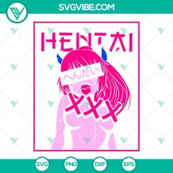 Hentai and sexy girl anime SVG images with adult content in PNG, DXF, EPS files for download.