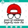 Sandlot inspired SVG design with quote "Heroes Get Remembered, Legends Never Die" perfect for crafting projects.