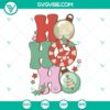 Colorful and festive Ho Ho Ho Christmas SVG file with groovy design elements for holiday projects.