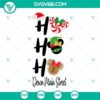 Disney Christmas SVG featuring Mickey Mouse walking down Main Street, with "Ho Ho Ho" text. Perfect for holiday crafting projects.