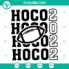 2022 football homecoming SVG file featuring "HOCO Football" design for school events, perfect for sports enthusiasts.