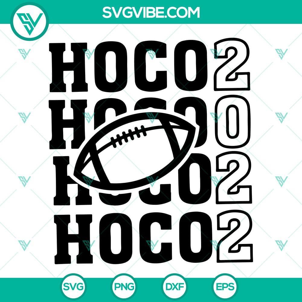 Hoco 2022 SVG, Football School Homecoming 2022 SVG, HOCO Football SVG 2022 football homecoming SVG file featuring "HOCO Football" design for school events, perfect for sports enthusiasts.
