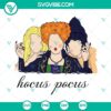 Hocus Pocus Sanderson Sisters SVG Silhouette featuring witchy design elements. Ideal for Halloween crafts and decor.
