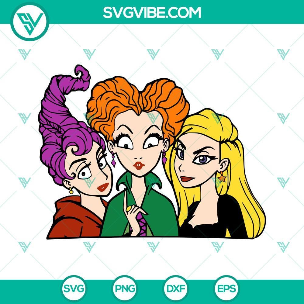 Hocus Pocus SVG PNG Designs Silhouette Vector Clipart Hocus Pocus SVG file PNG designs for Silhouette, featuring vector clipart. Ideal for Halloween crafts and decorations.
