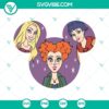Hocus Pocus Sanderson Sisters SVG with Witch Halloween Mickey design, ideal for spooky DIY crafts. Downloadable file.