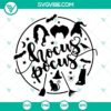 Hocus Pocus SVG file with intricate vector clipart design for Halloween crafts, witches, and magic themes.