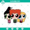 Hocus Pocus The Powerpuff Girls Halloween SVG files for Cricut machines, featuring PNG, DXF, and EPS formats.