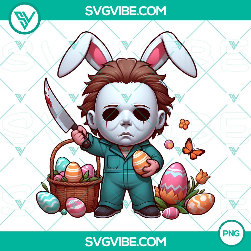 Horror Michael Myers Easter Bunny PNG Images, Horror Movie Killer Easter Eggs PNG Download Michael Myers Easter Bunny and horror movie killer Easter eggs PNG images for download, perfect for Halloween designs.