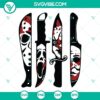 Horror movie characters in knives SVG download featuring Michael Myers, Halloween SVG file for Halloween projects.