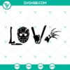 Horror movie inspired SVG files featuring Jason mask and Freddy glove. Ideal for slasher flick fans.