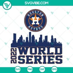 Houston Astros 2022 World Series SVG images featuring the Houston Astros logo and World Series championship design.