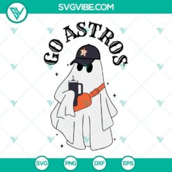 Astros Boo Jee Ghost Halloween SVG PNG DXF EPS files with Houston Astros theme, perfect for crafting projects.